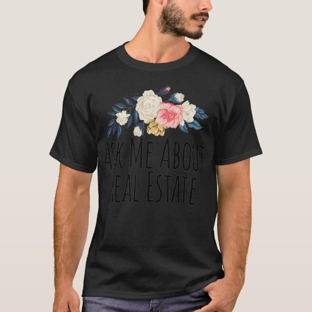 T-shirt Drôle Agent Immobilier Cute Realtor Cadeau (Devant)