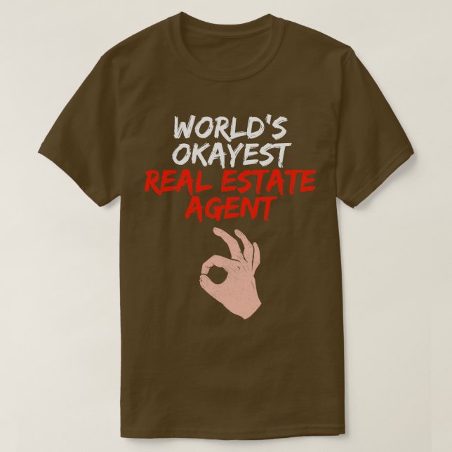 T-shirt Drôle Agent Immobilier Realtor Cadeau (Design devant)