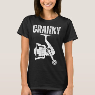 T-shirt Drôle Aiguille De Pêche Pour Hommes Cranky Pêche T