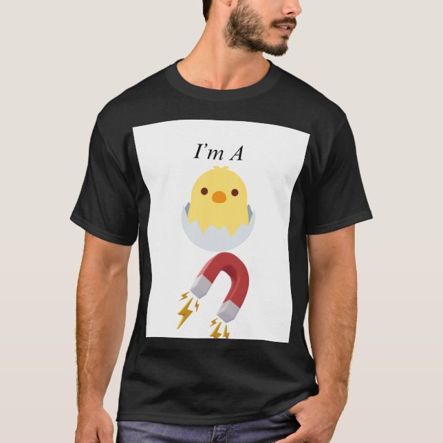 T-shirt Drôle Aimant de poulet (Devant)