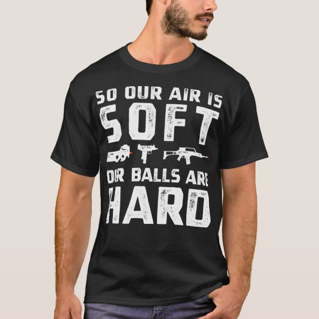 T-shirt Drôle Airsoft Balls Dur Airsofte Sport Airsofte (Devant)