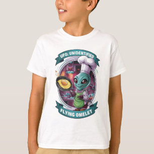 T-shirt Drôle Alien Chef UFO