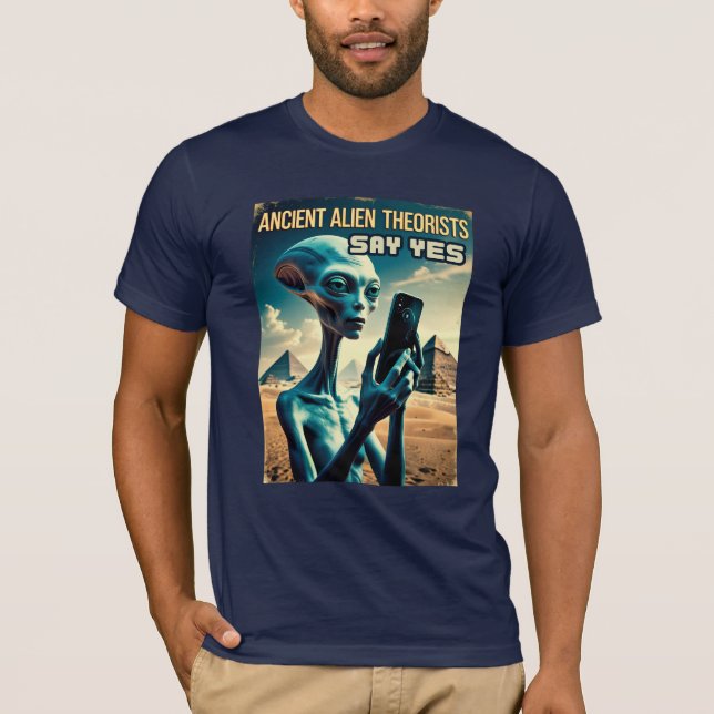 T-shirt Drôle Aliens Vintages (Devant)