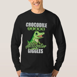 T-shirt Drôle Alligator Amant Crocodile Gator Cartoon Femm