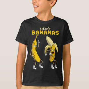 T-shirt Drôle Allons-y Bananes Cadeaux Enfants Garçons Fil