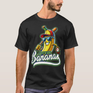 T-shirt Drôle Allons-Y Bananes Chemise Mignonne Banane Pou