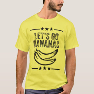 T-shirt Drôle Allons-y Bananes Grunge en démangeaison