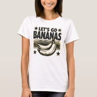 Drôle Allons-y Bananes Mème Grunge Distressed