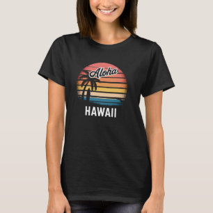 T-shirt Drôle Aloha île hawaïenne planche de surf de Palm