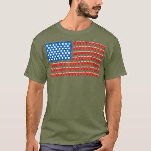 T-shirt Drôle américain 4 juillet Beer Pong