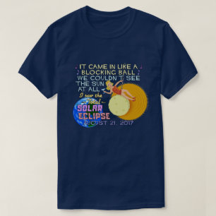 T-shirt Drôle américain solaire total d'éclipse le 21 août
