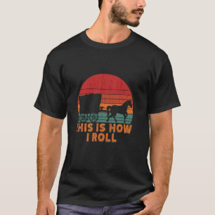 T-shirt Drôle Amish Cheval & Buggy C'est Comme Ça Je Roule