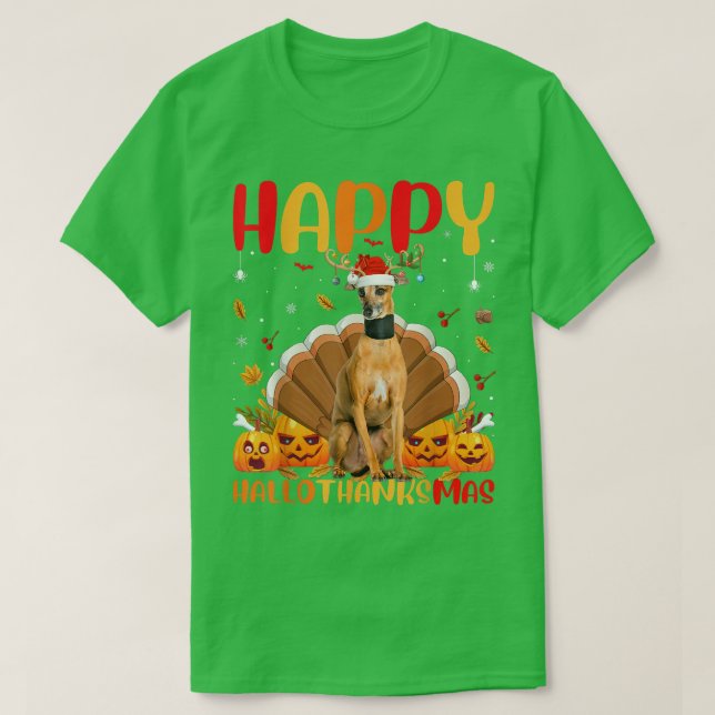T-shirt Drôle Amoureux Chien Happy Italien Greyhound Chien (Design devant)