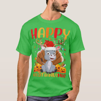 T-shirt Drôle Amoureux des animaux Donkey Happy Donkey Hel