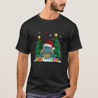 T-shirt Drôle Amoureux des animaux tortue de mer Père Noël