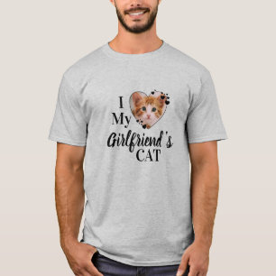 T-shirt Drôle Amoureux des chats Personnalisé Photo Animau
