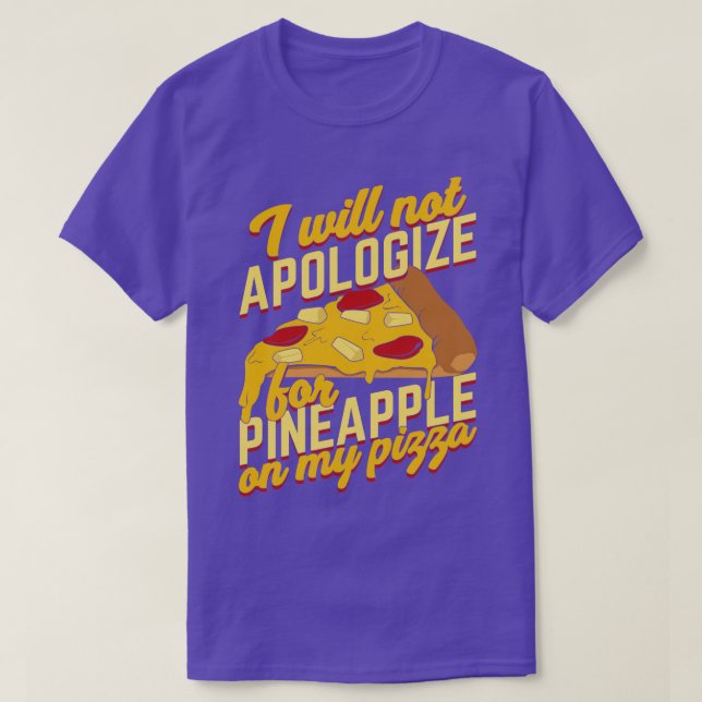 T-shirt Drôle Ananas Pizza Lover cadeau (Design devant)