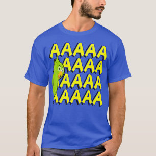 T-shirt Drôle Angry Green Parrot hurlant mème cadeau