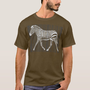 T-shirt Drôle Animal Cadeau Code-barre Zebra