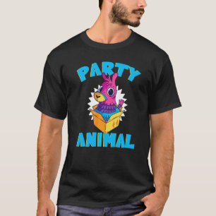 T-shirt Drôle Animal De Fête Animal Mignon Boîte Surprise