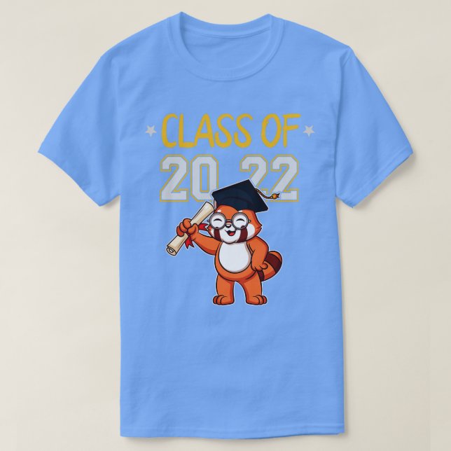 T-shirt Drôle Animaux De Graduation Classe De 2022 Diplômé (Design devant)