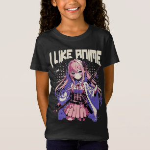 T-Shirt Drôle Anime Girl Japonaise Otaku Manga Japon