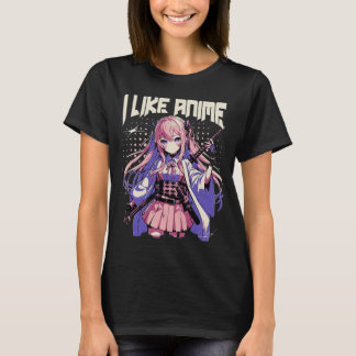 T-shirt Drôle Anime Girl Japonaise Otaku Manga Japon