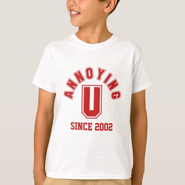 T-shirt Drôle Anniversaire Vous Garçon Tee, Rouge (Devant)