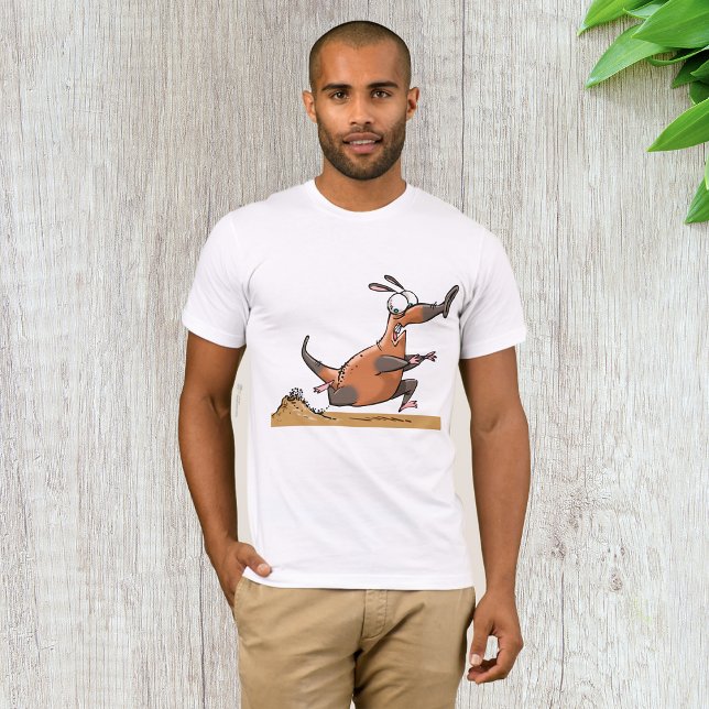 T-shirt Drôle Anteater Cartoon Quirky Running Animal (Créateur téléchargé)