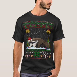 T-shirt Drôle Anteater Noël Cadeau Santa Hat Anteater C