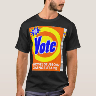 T-shirt Drôle anti-Trump Savon Détergent Bo Voter Supprime