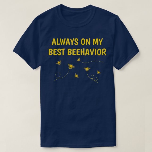T-shirt Drôle apicole Dit Miel abeilles Apiculture (Design devant)