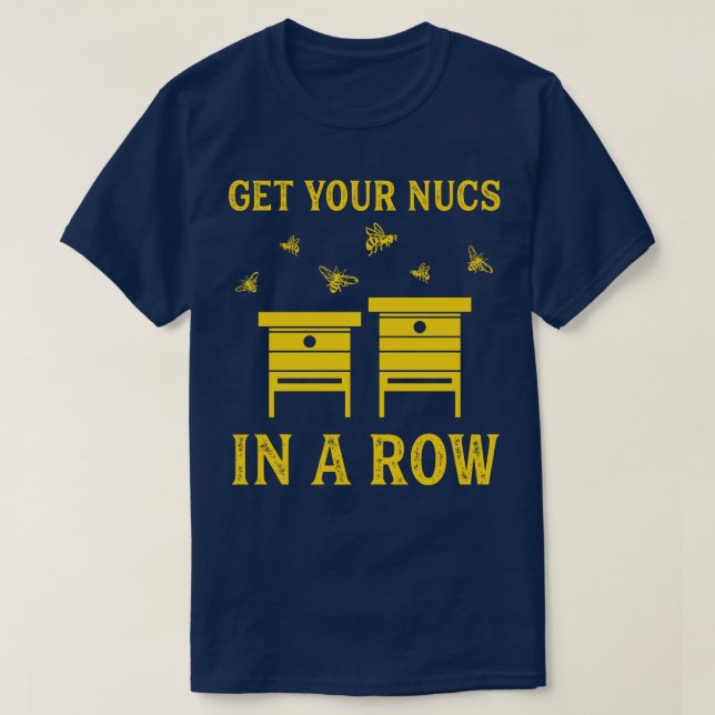 T-shirt Drôle apiculture abeilles Hive Nucs (Design devant)