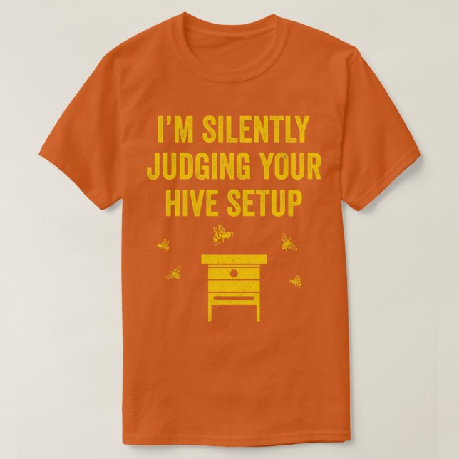 T-shirt Drôle apiculture ruche d'abeilles 2 (Design devant)