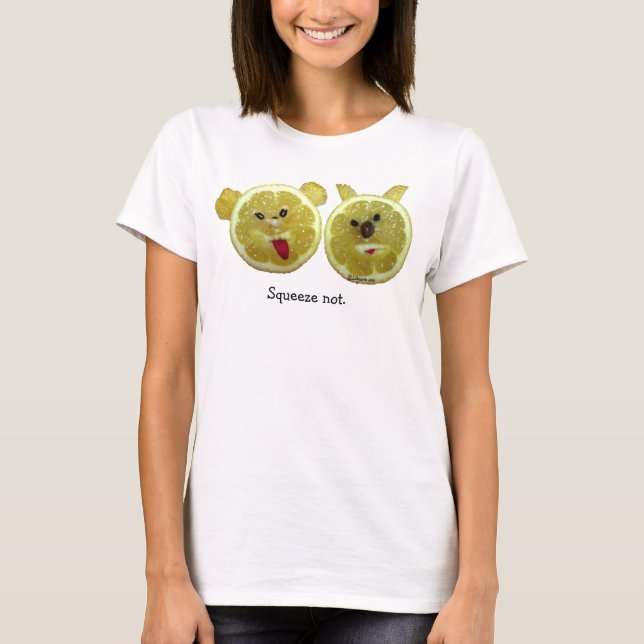 T-shirt drôle /Apparel de fruits de citron de (Devant)