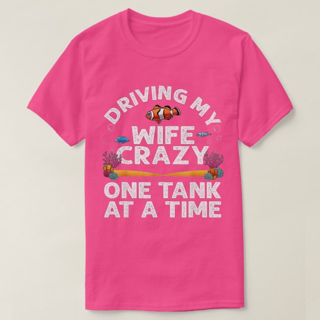 T-shirt Drôle Aquarium Designs Hommes Papa Mari Poisson Ta (Design devant)