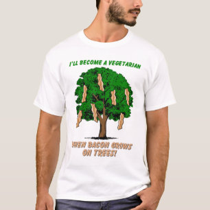 T-shirt drôle Arbre à bacon Humour