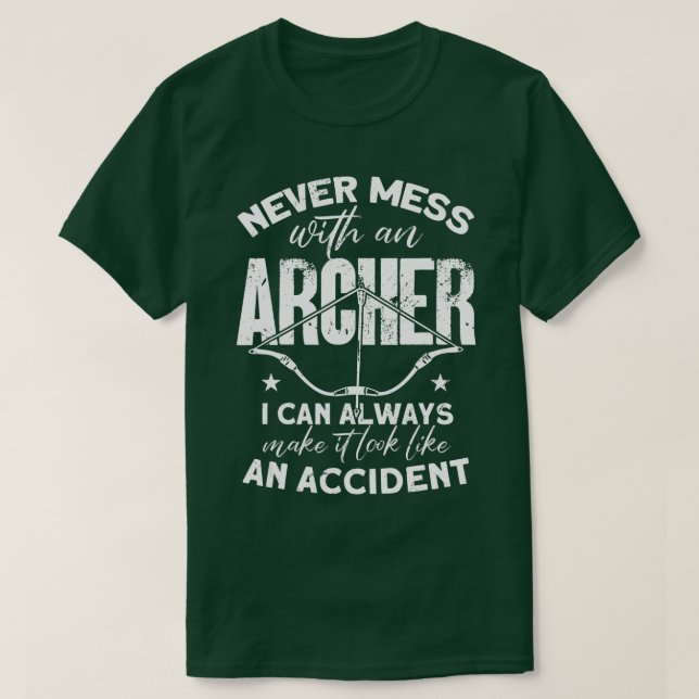 T-shirt Drôle Archer Bow Archer Archery (Design devant)