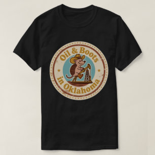 T-shirt Drôle Armadillo Cowboy Vintage Oklahoma Rétro