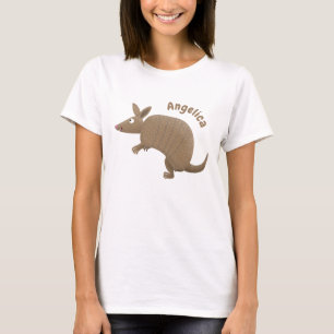 T-shirt Drôle armadillo joyeux dessin animé