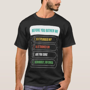 T-shirt Drôle avant de m'embêter Est-ce que c'est branché