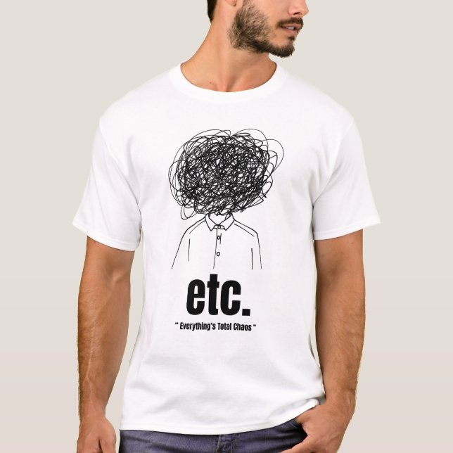 T-Shirt drôle avec citation "etc." (Devant)