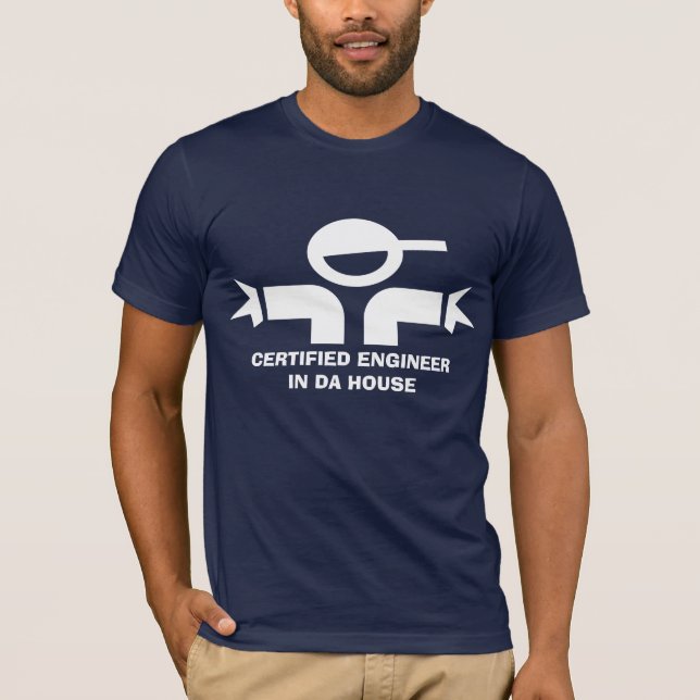 T-shirt drôle avec la citation pour l'ingénieur (Devant)