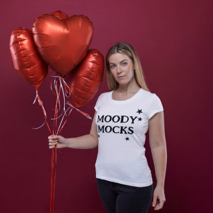 T-shirt drôle avec la phrase "MOODY MOCKS"