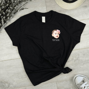 T-Shirt drôle avec photo de visage de chat de chie