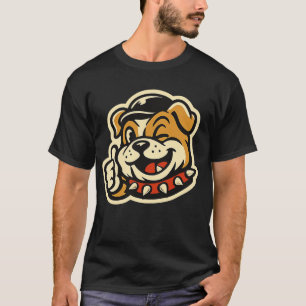 T-shirt drôle avec pouce levé de bouledogue - Meil