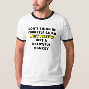 T-shirt drôle avec un beau singe Humour