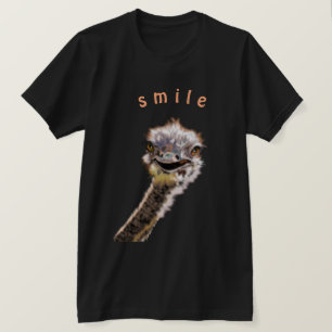 T-shirt drôle avec un joli sourire d'autruche - Jo