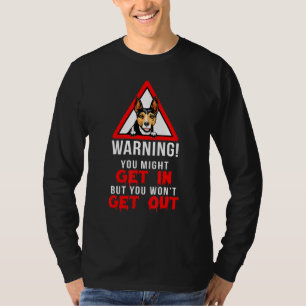 T-shirt Drôle Avertissement Rat Terrier Propriétaire Amour