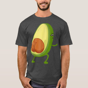 T-shirt Drôle Avocado Butt Squale Glute entraînement Cute 